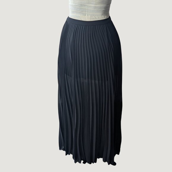 ASOS Black Pleated Maxi Skirt - Picture 1 of 2